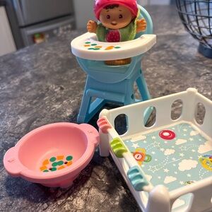 Little People Baby Playset